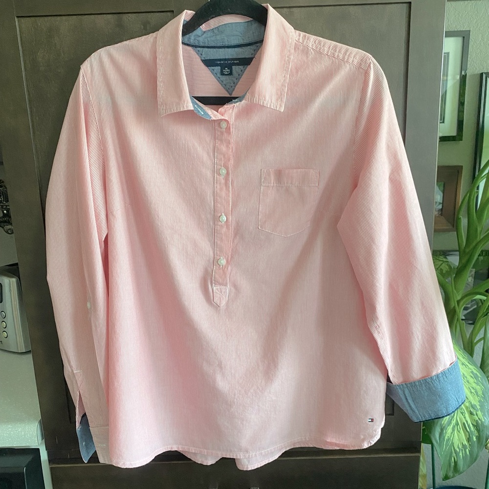 Tommy Hilfiger Light Pink Button Down Shirt